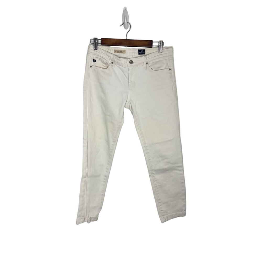 Adriano Goldschmied AG white jeans denim pants 28 like 8 Stilt Roll-up Cigarette